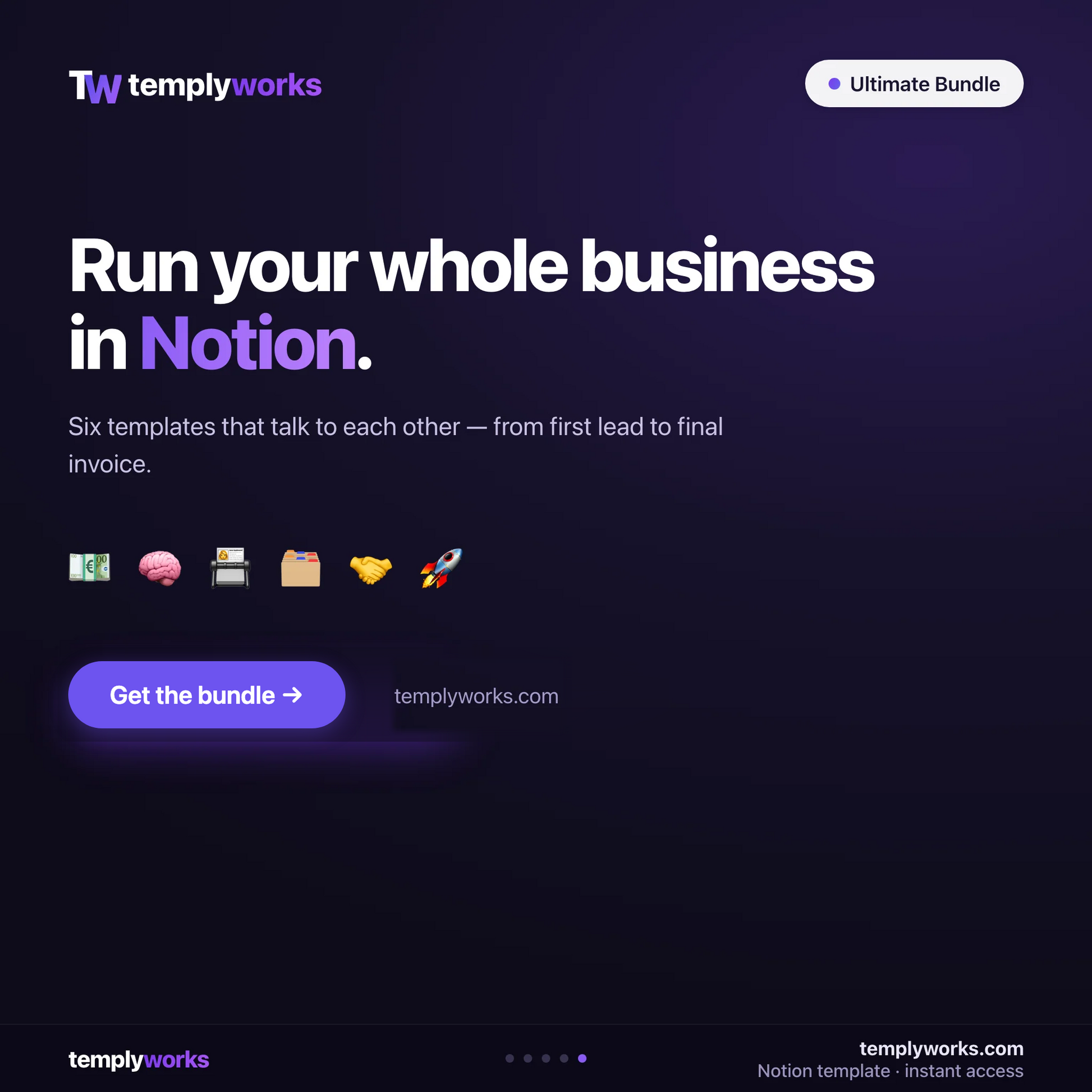 Run your whole freelance business in Notion — Ultimate Bundle by Templyworks